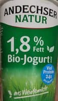 Fettarmer Bio-Jogurt mild 1,8% Fett