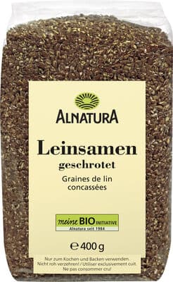 Leinsamen geschrotet