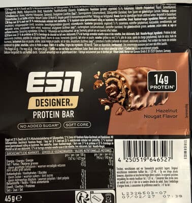 Hazelnut Nougat Designer Bar Proteinriegel