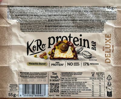 Protein Bar Deluxe Pistachio Butter