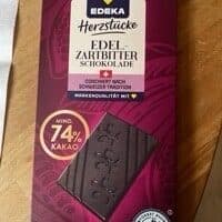 Edel Zartbitter Schokolade, 74 % Kakao