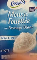 Mousse fouettée sur fromage blanc