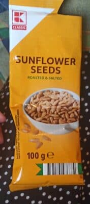 Sunflower seeds roasted and salted