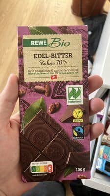 Edel-Bitter Kakao 70% Schokolade