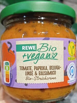 Bio-Streichcreme Tomate, Paprika, Beluga-Linse