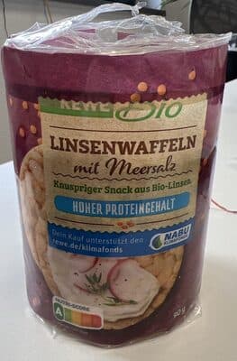Linsenwaffeln mit Meersalz