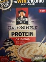 Quaker Protein Original Microwaveable Oats with Added Soy Protein