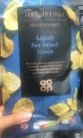 Lightly sea salted crisps