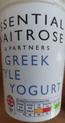 Greek style natural yogurt
