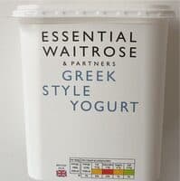 Greek style natural yogurt