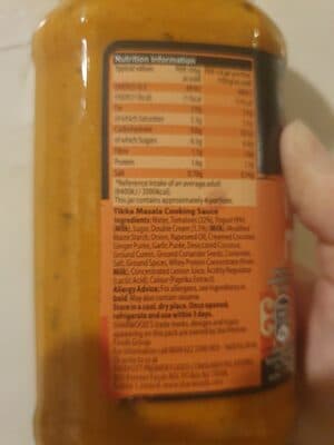 Tikka Masala Mild Curry Sauce