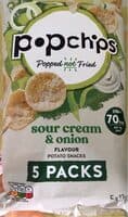 Sour cream & onion flavour potato chips