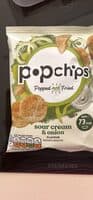 sour cream & onion flavour potato snacks
