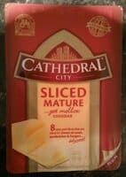Sliced mature cheddar