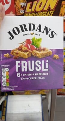 Jordans Frusli Raisin & Hazelnut Bar