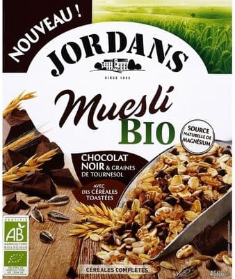 Muesli bio chocolat noir