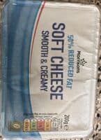 Soft cheese smooth and creamy 50% reduced fat