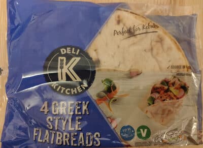 4 Greek Style Flatbreads