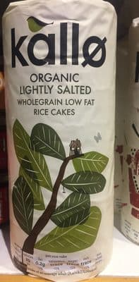 Organic Lightly Salted Wholegrain Low Fat Rice Cakes