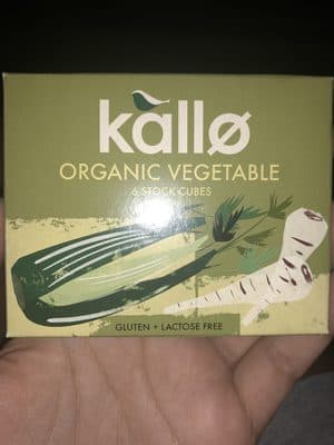 Organic vegetable stock cubes