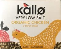Very Low Salt Organic Chicken Stock Cubes