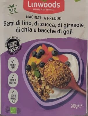Semi di lino, zucca, girasole, chia e bacche di goji
