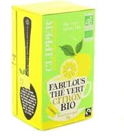 Thé vert au citron bio x 20 sachets sans agrafe