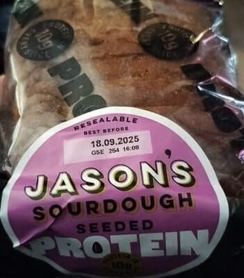 Sliced White Sourdough Bread with Protein