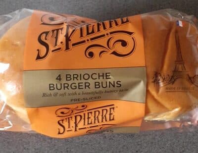 4 Brioche Burger Buns
