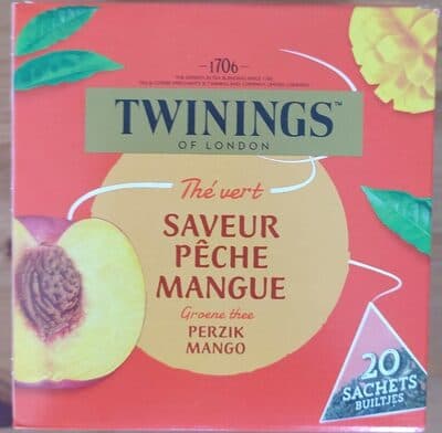 Thé vert saveur pêche mangue