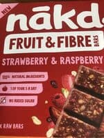 Fruit & Fibre Bars, Strawberry & Raspberry