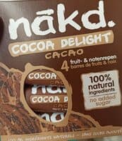 barrita de frutas con sabor cacao nakd