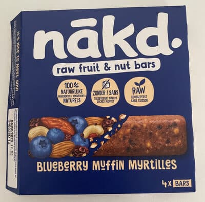 Barres de fruits secs & noix Myrtilles