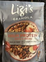 Lizis high protein granola nuts and seeds