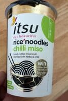 Rice noodles chilli miso