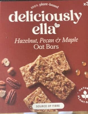 Hazelnut, Pecan & Maple Oat Bars