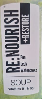 Pea Leek Watercress Soup
