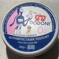Authentic Greek Yoghurt 0% Vet