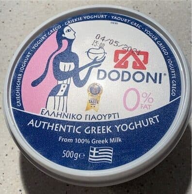Authentic Greek Yoghurt 0% Vet