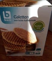 Galettes sans sucre au goût café