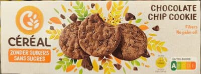 Sans sucre chocolate chip cookie