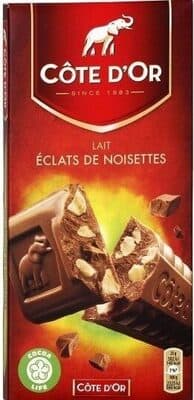 Chocolat au lait aux éclats de noisettes