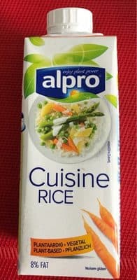 Alpro Reis‐Kochcrème Cuisine, 250 ml