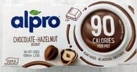 Alpro Sojadessert mit Haselnuss, Schokolade, 90 kcal 2x113g