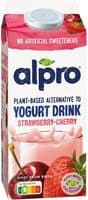 Alpro Plantaardige drinkyoghurt aardbei-kers