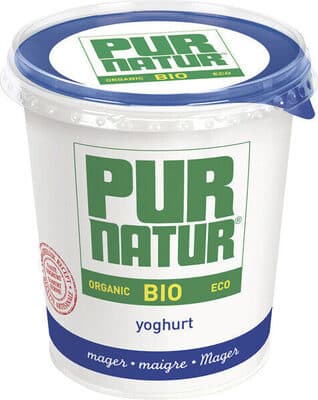 Yogur natural desnatado ,m.g. ecológico