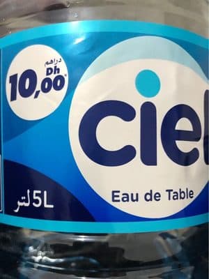 Eau de table