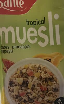 Sante Tropical Muesli Whole Grain Oat 350G