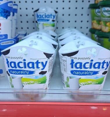 Serek puszysty naturalny Łaciaty