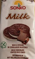 Wafle ryżowe w czekoladzie mlecznej
